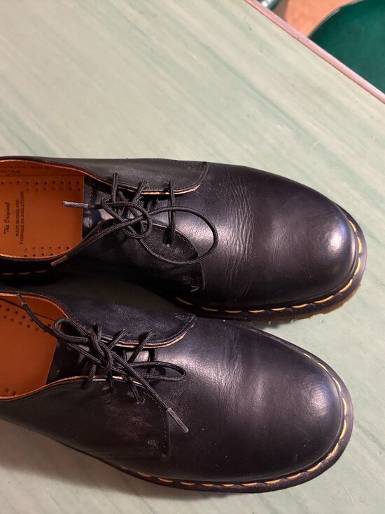 Vintage Mens Dr. Doc Martens 1461 Black Leather Oxford Shoes UK 9 US 10 England main image 5